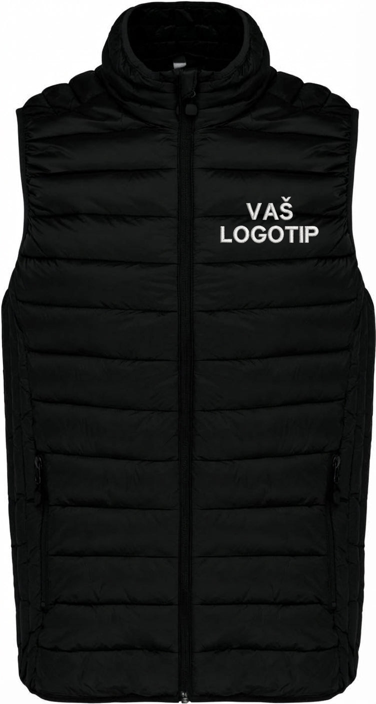 Podložen brezrokavnik z vašim logotipom – VEZENJE (Kariban K‑6113)