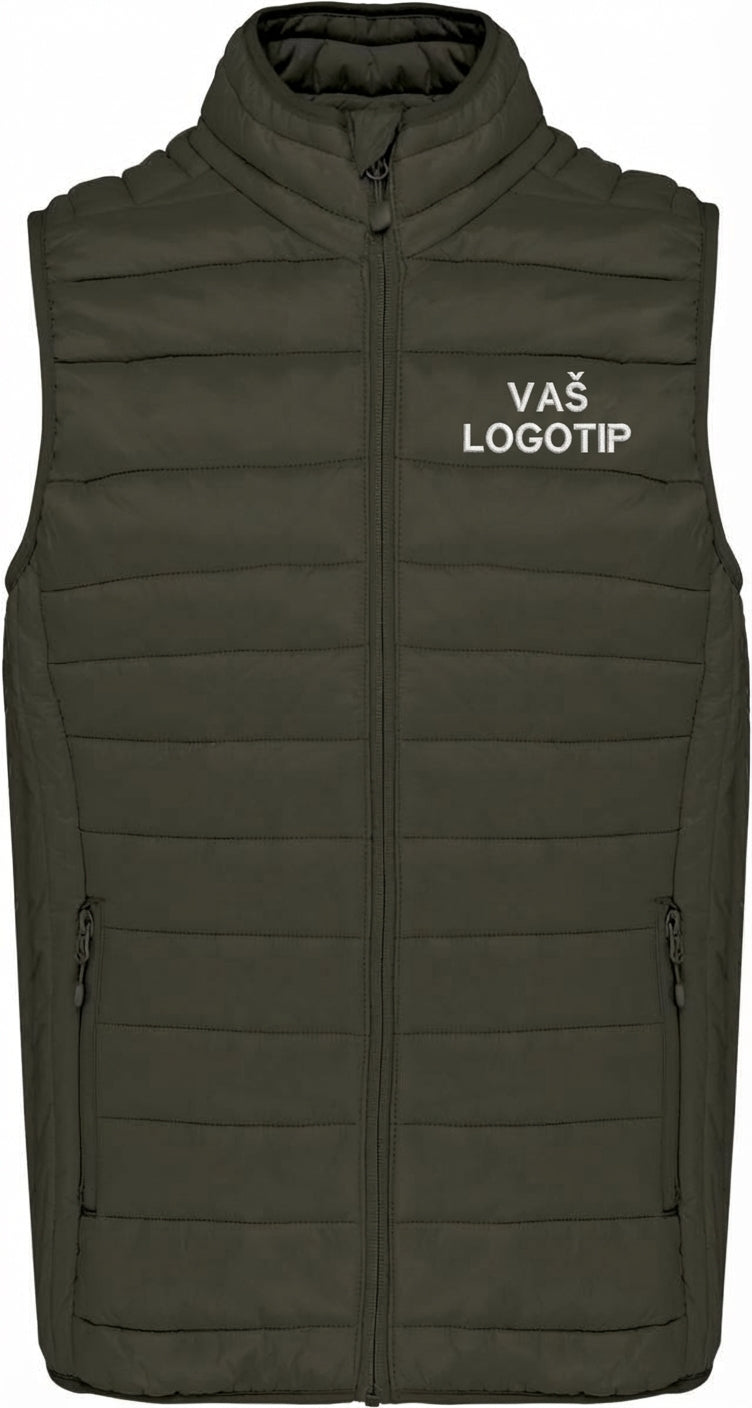 Podložen brezrokavnik z vašim logotipom – VEZENJE (Kariban K‑6113)