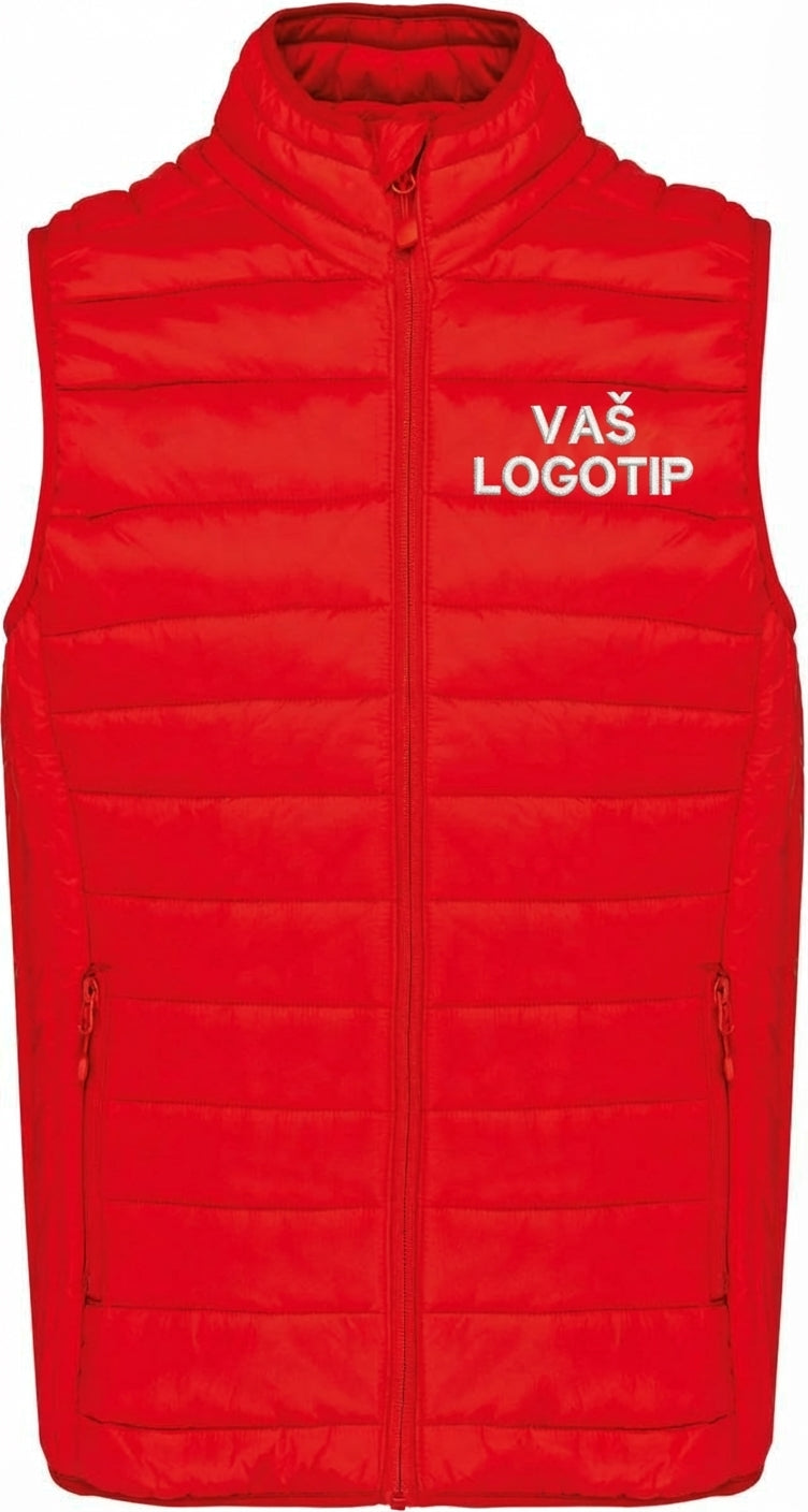 Podložen brezrokavnik z vašim logotipom – VEZENJE (Kariban K‑6113)