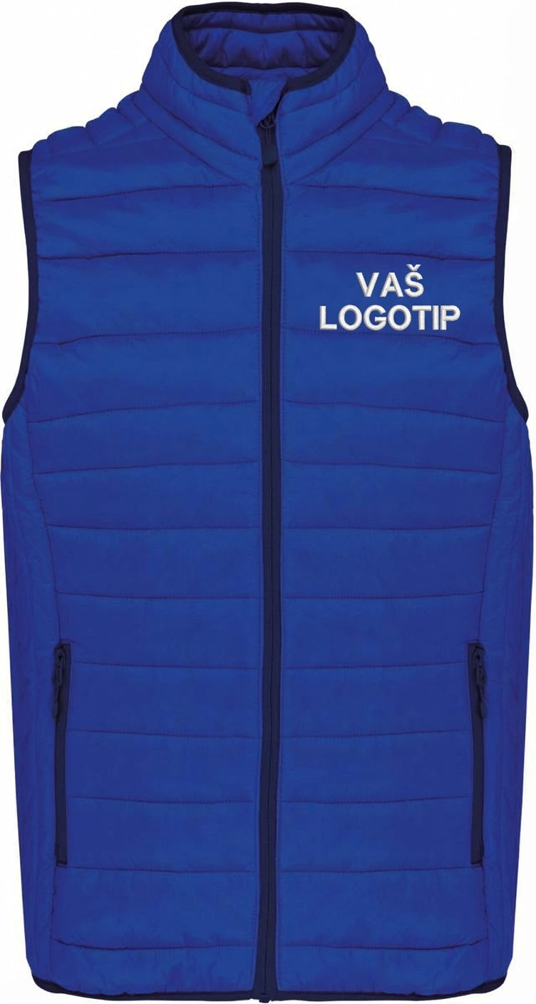 Podložen brezrokavnik z vašim logotipom – VEZENJE (Kariban K‑6113)