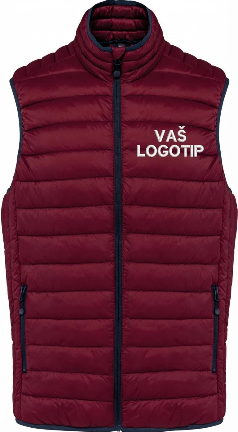 Podložen brezrokavnik z vašim logotipom – VEZENJE (Kariban K‑6113)