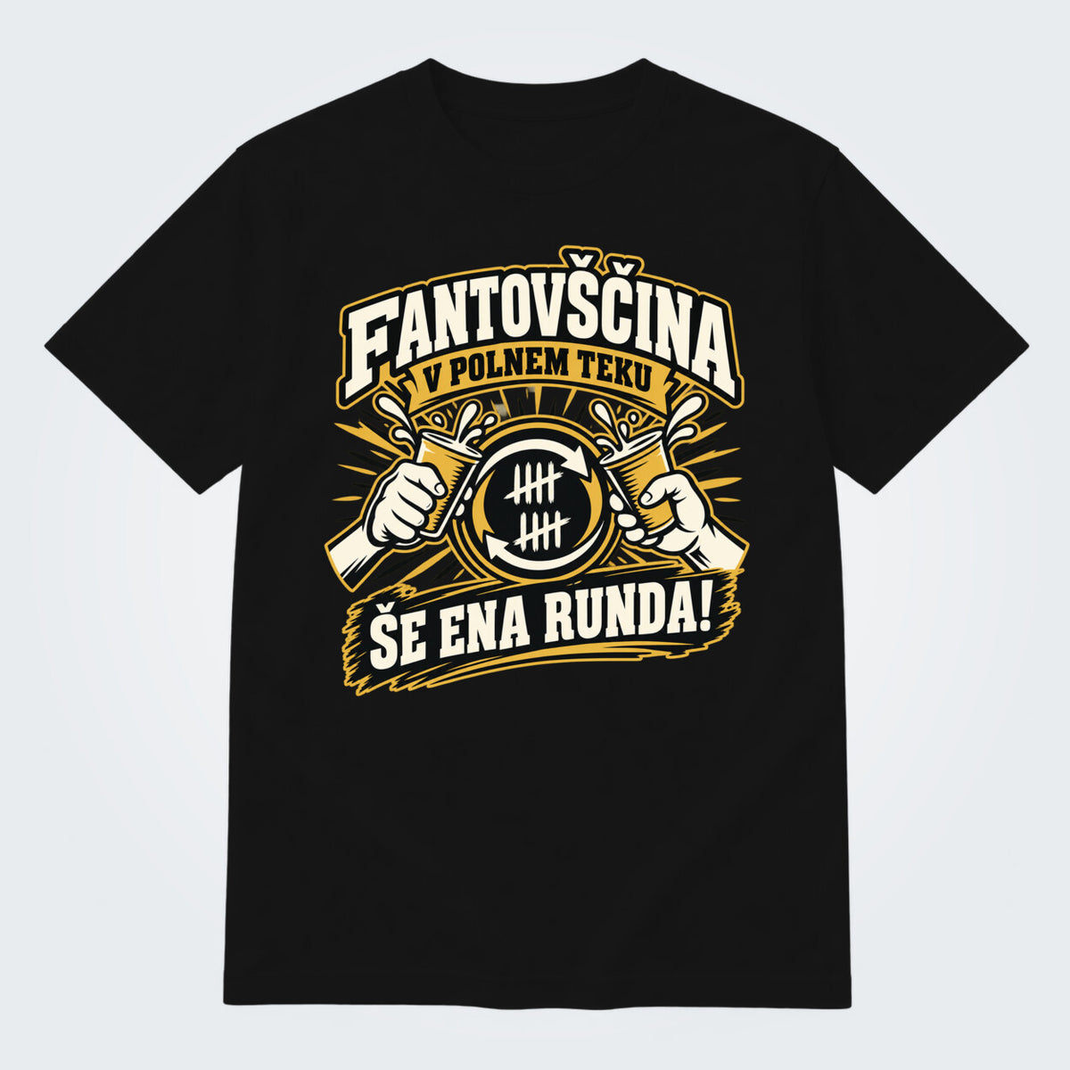 Majica za fantovščino - Še ena runda, barva Črna