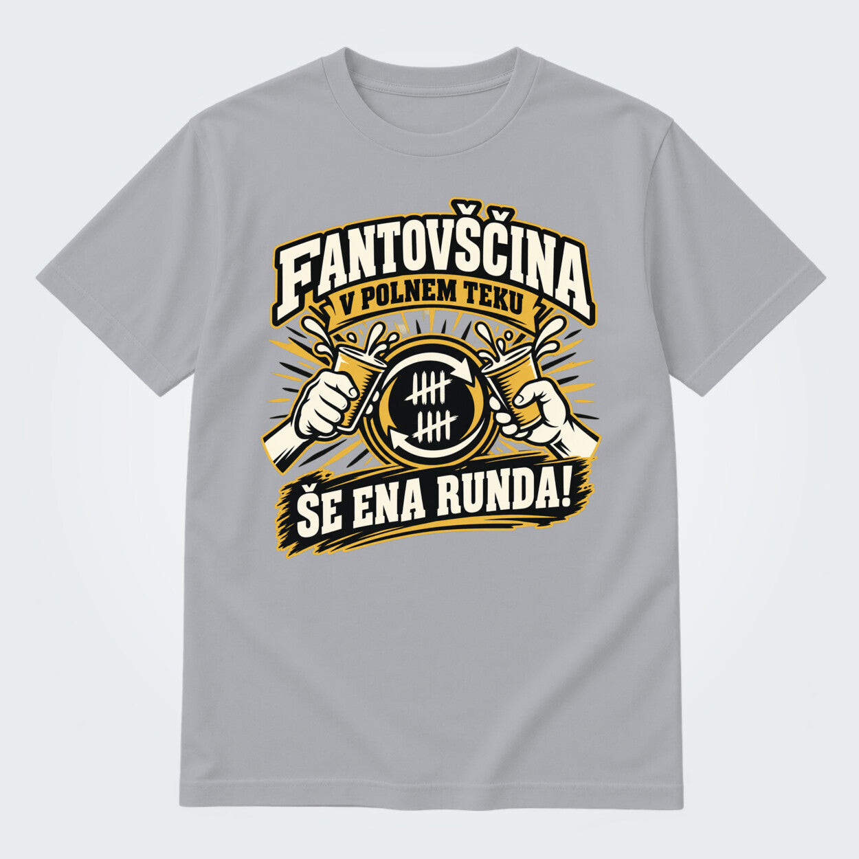 Majica za fantovščino - Še ena runda, barva Siva