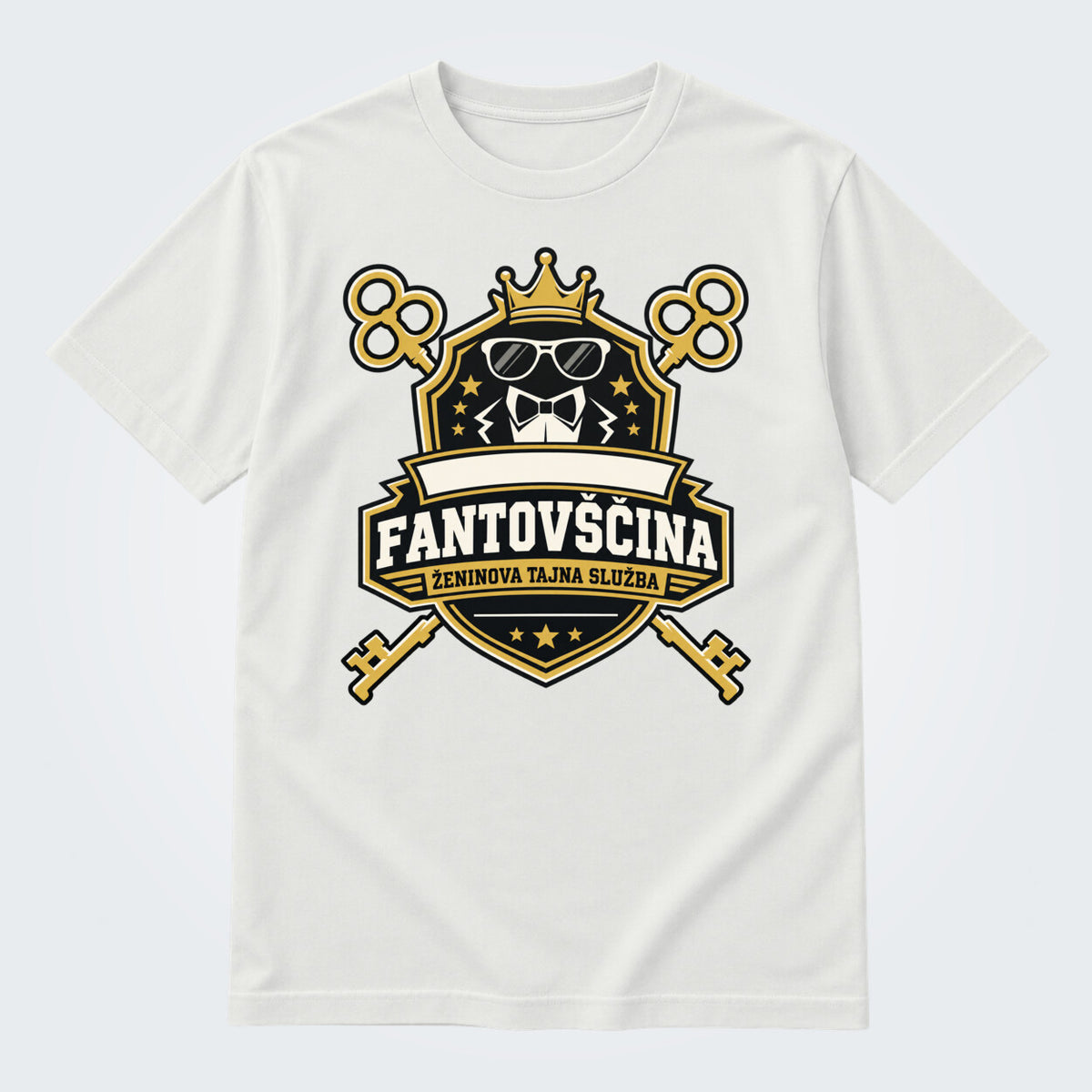 Personalizirana majica za fantovščino - Ženinova tajna služba, barva Bela
