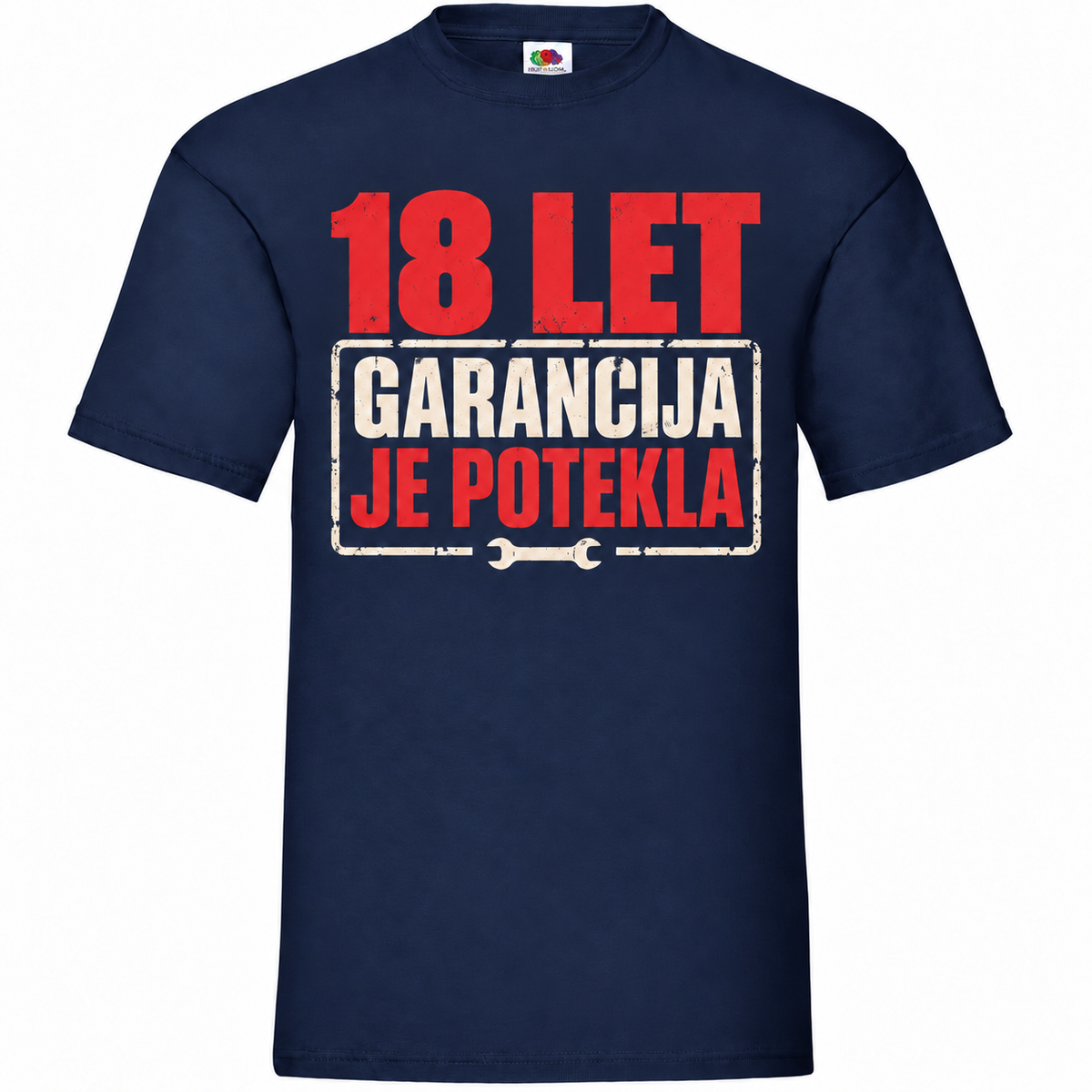 Moška majica za 18 let Garancija je potekla, mornarsko modra, Fruit of the Loom