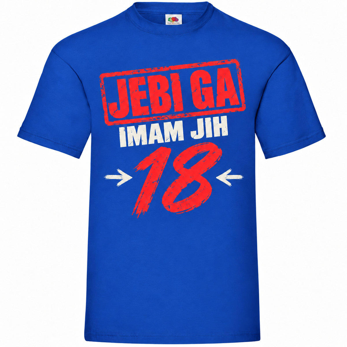 Moška majica za 18 let Jebi ga, imam jih 18, Fruit of the Loom, kraljevo modra