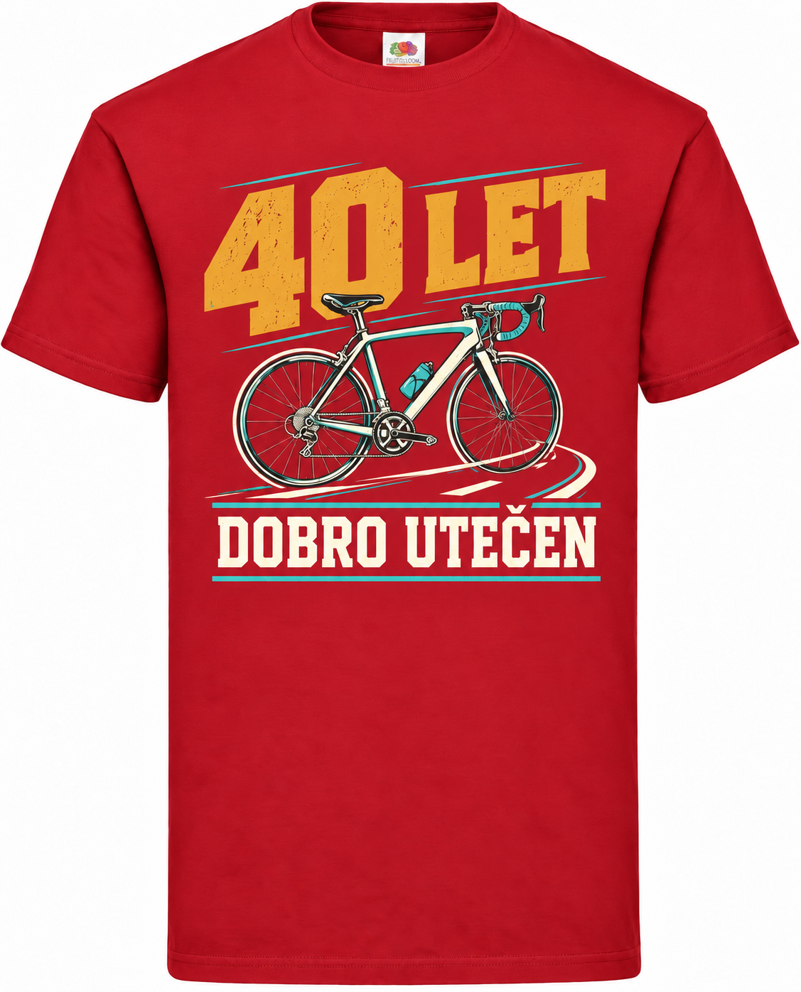 Moška majica za 40 let Dobro utečen, Fruit of the Loom, rdeča
