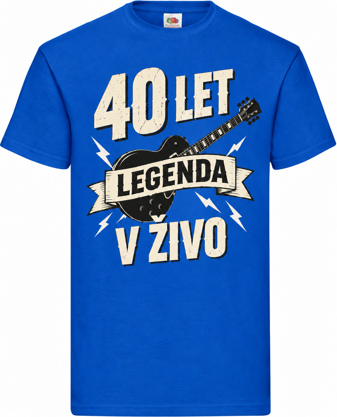 Moška majica za 40 let Legenda v živo, Fruit of the Loom, kraljevo modra