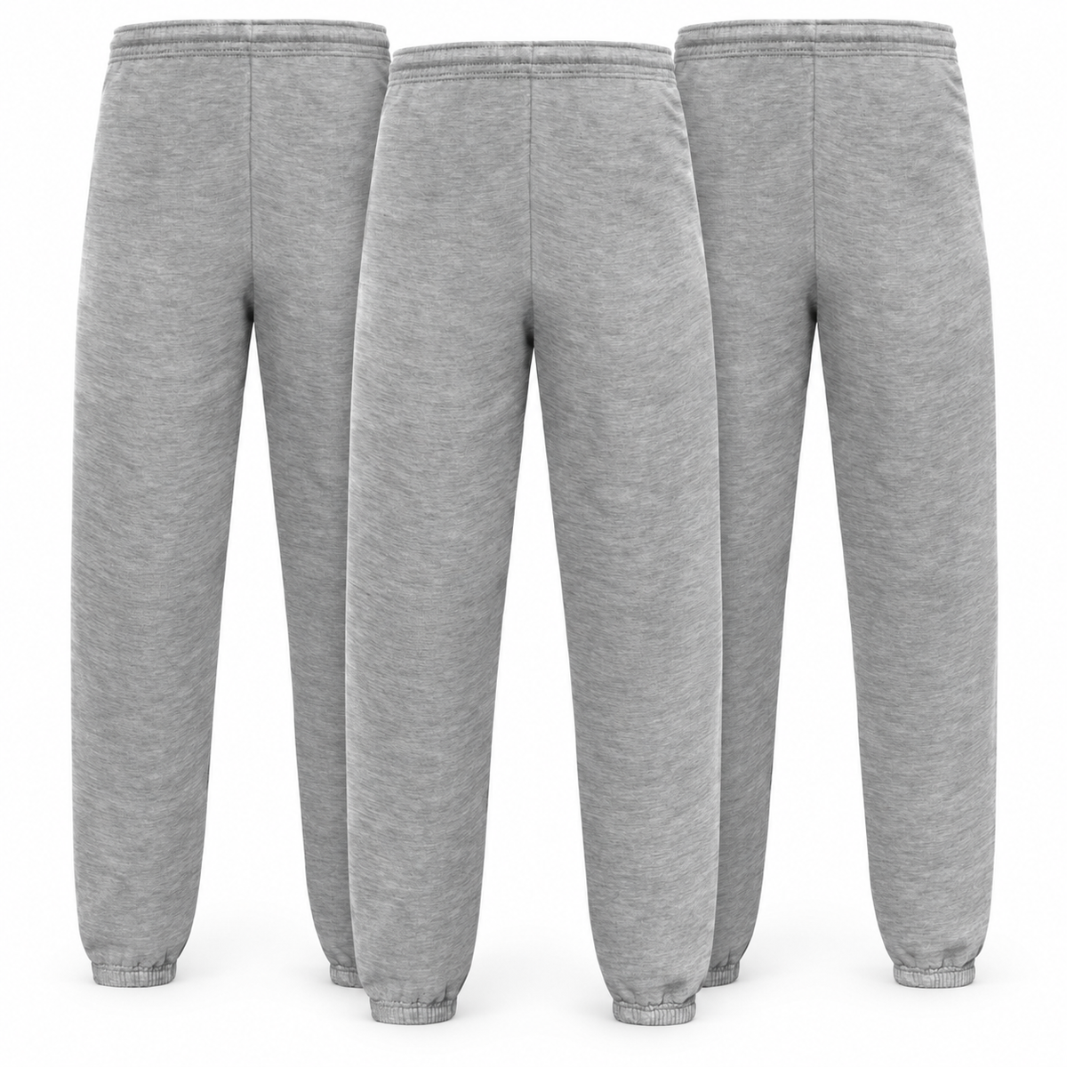 Moške trenirke Fruit of the Loom Iconic Premium, 3 kosa, športno sive, udobne in kakovostne moške trenirke za vsak dan.