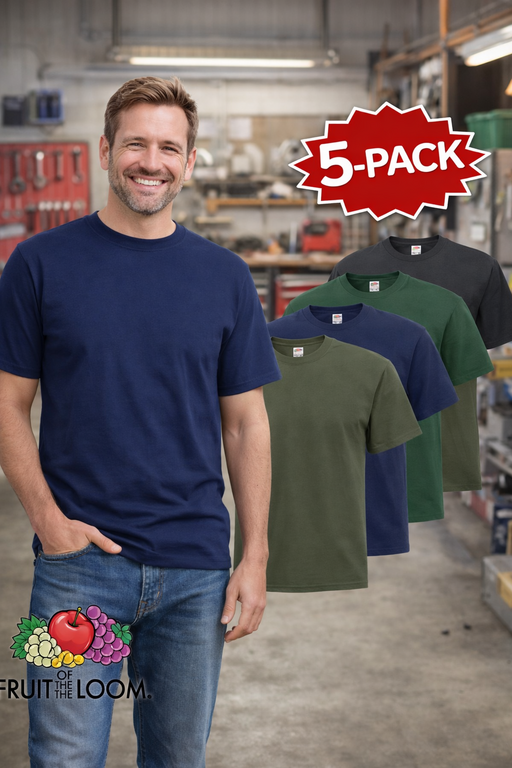 Moške Fruit Of The Loom Majice Kratek Rokav 5Kos - oblekanadom