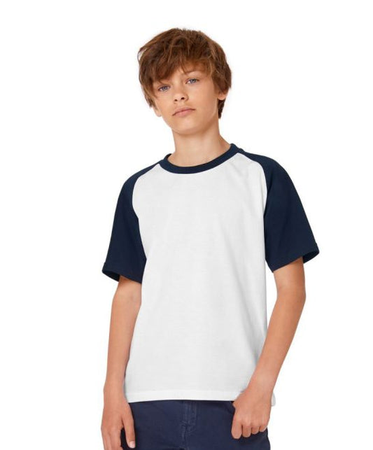 Otroška baseball majica B&C Base-Ball Kids