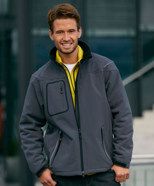 Moška 3-slojna zimska softshell jakna James & Nicholson JN 1000