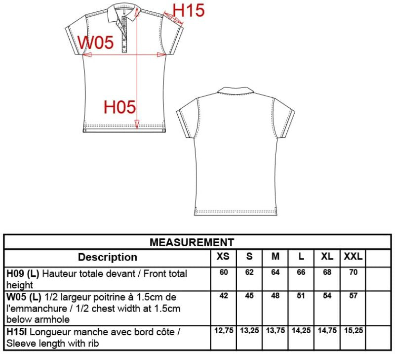 Ženska kontrastna piqué polo majica Kariban K252 s short sleeves, modro-bela barvna kombinacija, primerna za sproščene obleke.