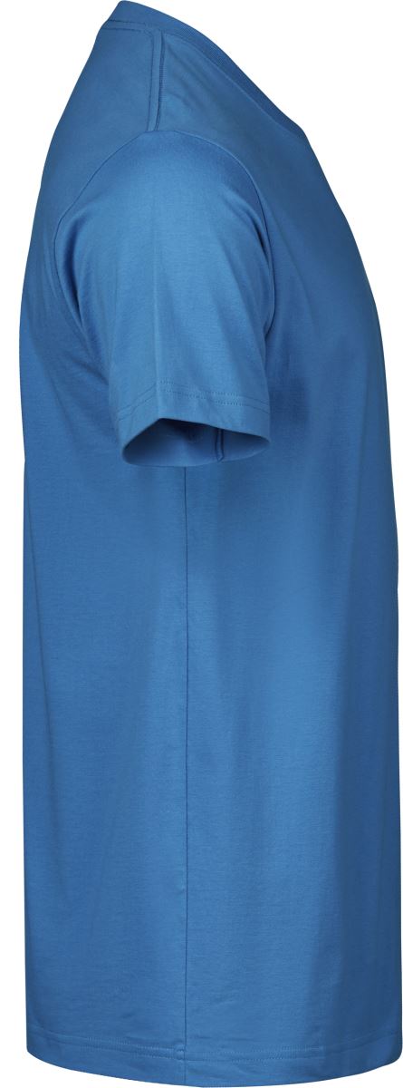 Oceansko modra moška majica Tee Jays TJ 8000, desni profil, podaljšan kroj, 5-pack, kakovostna moška oblačila