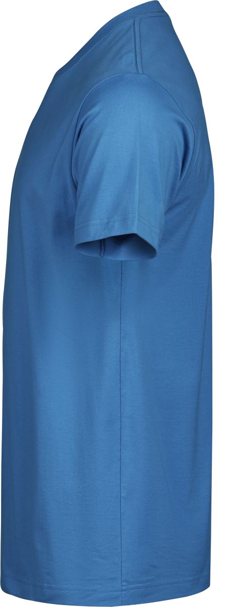 Moške premium majice Tee Jays TJ 8000 s podaljšanim krojem, ocean modra, levi profil, 5 kosov v paketu