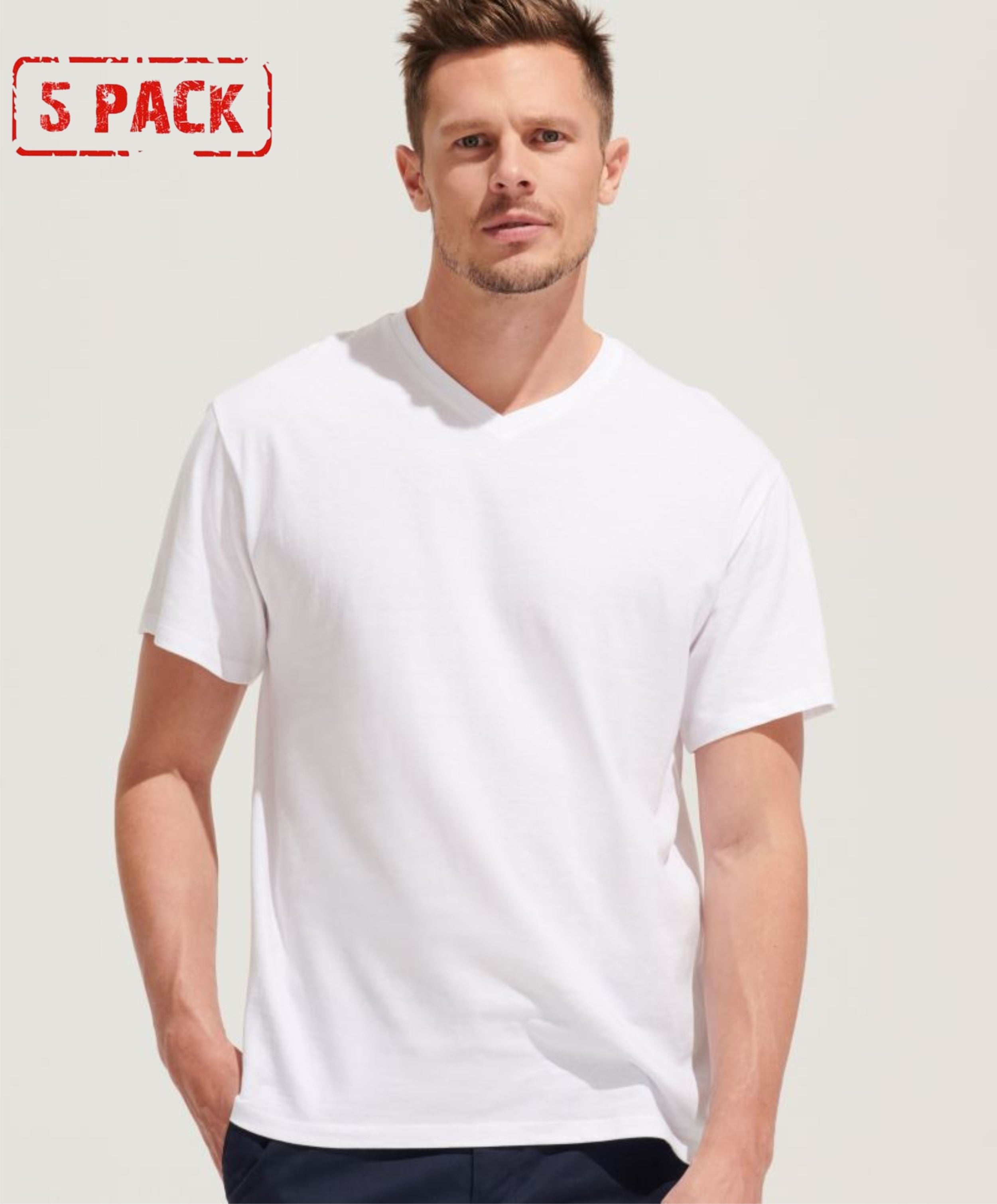 Moške SOL'S Majice Kratek Rokav V-Izrez Victory 5-Pack | oblekanadom