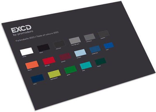 Barvna kartica EXCD Promodoro Podpora pri prodaji barvna kartica EXCD - oblekanadom