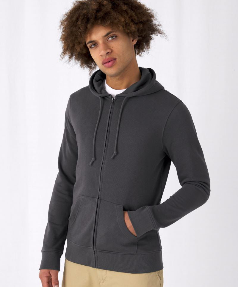 Moški Pulover s Kapuco B&C  Inspire Zipped Hood_° - oblekanadom